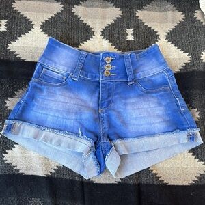 Classic Blue Denim Jean Shorts
